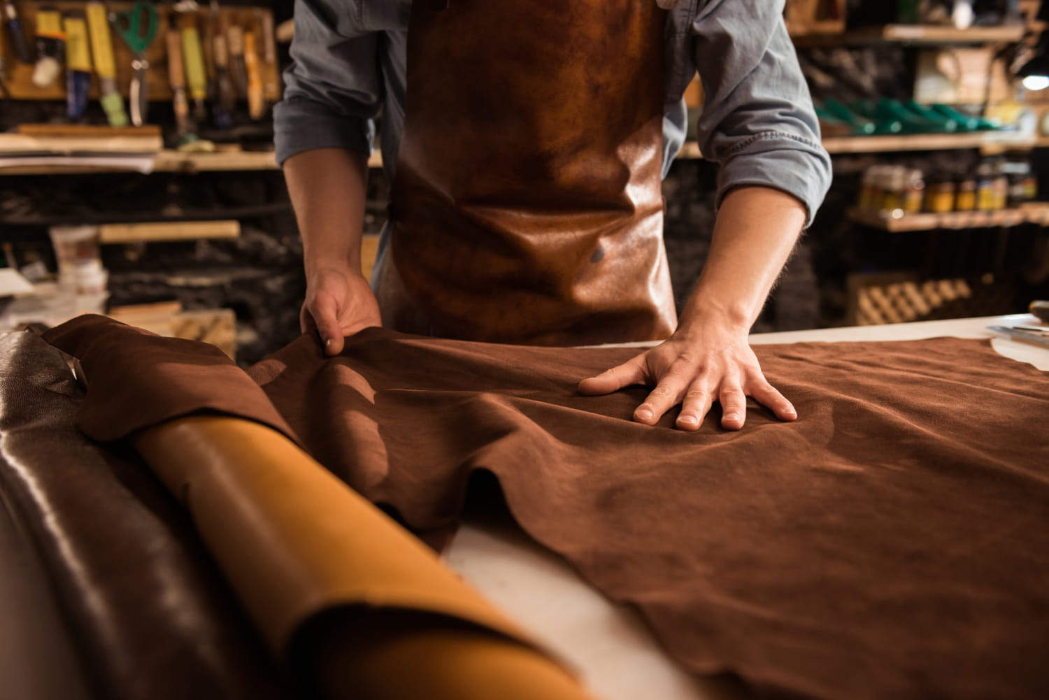 The perfect leather jacket crafting process