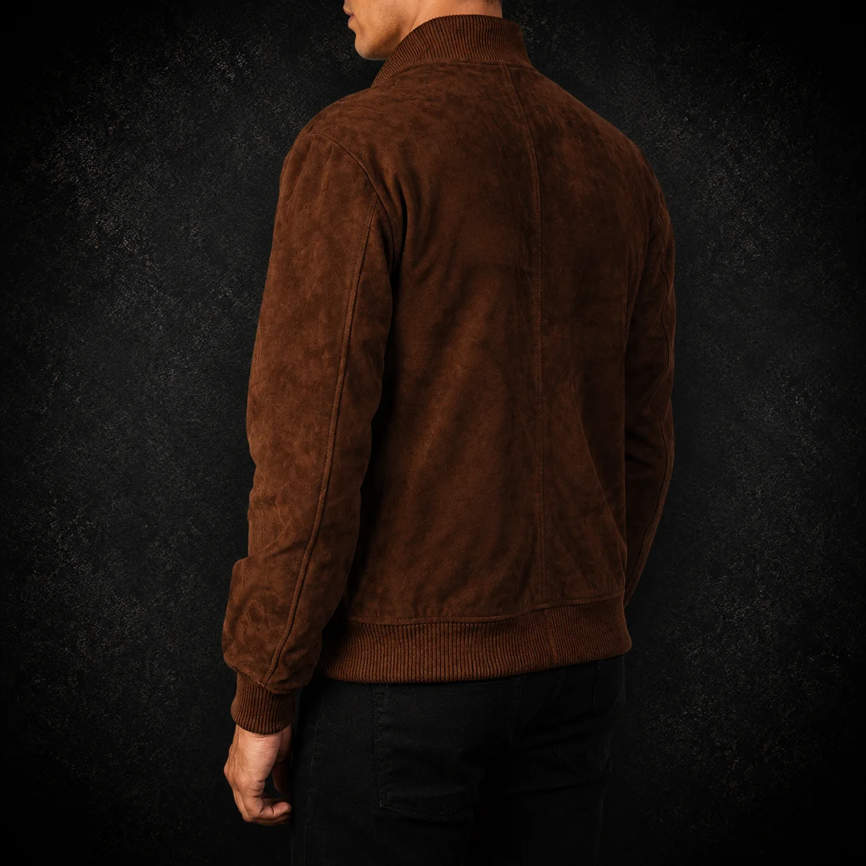Shane Mocha Suede Bomber Jacket alternate
