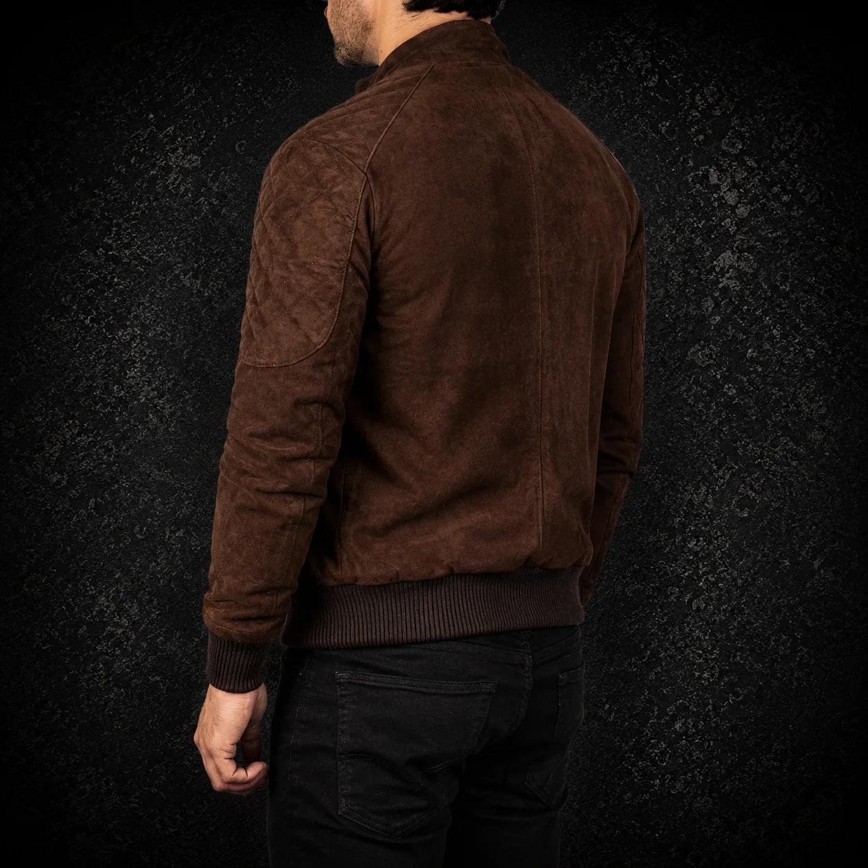 Sven Mocha Suede Bomber Jacket alternate